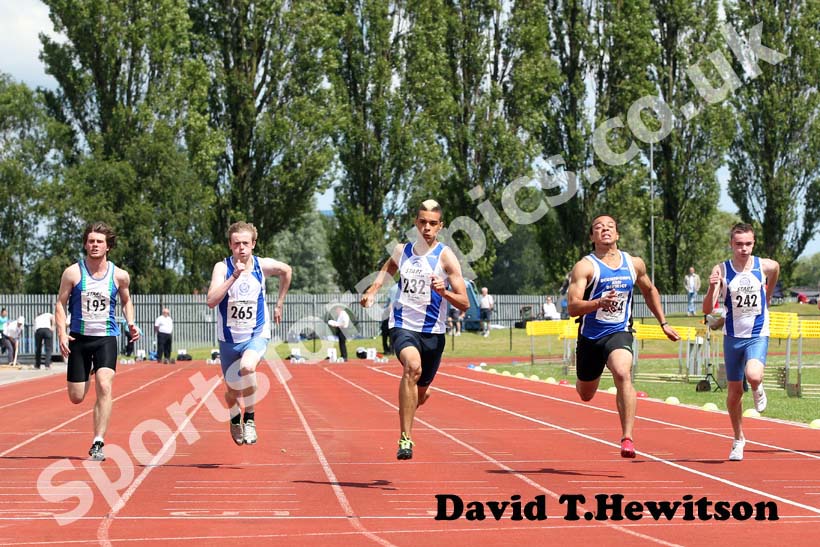 Under-17s 100 metres hurdles.